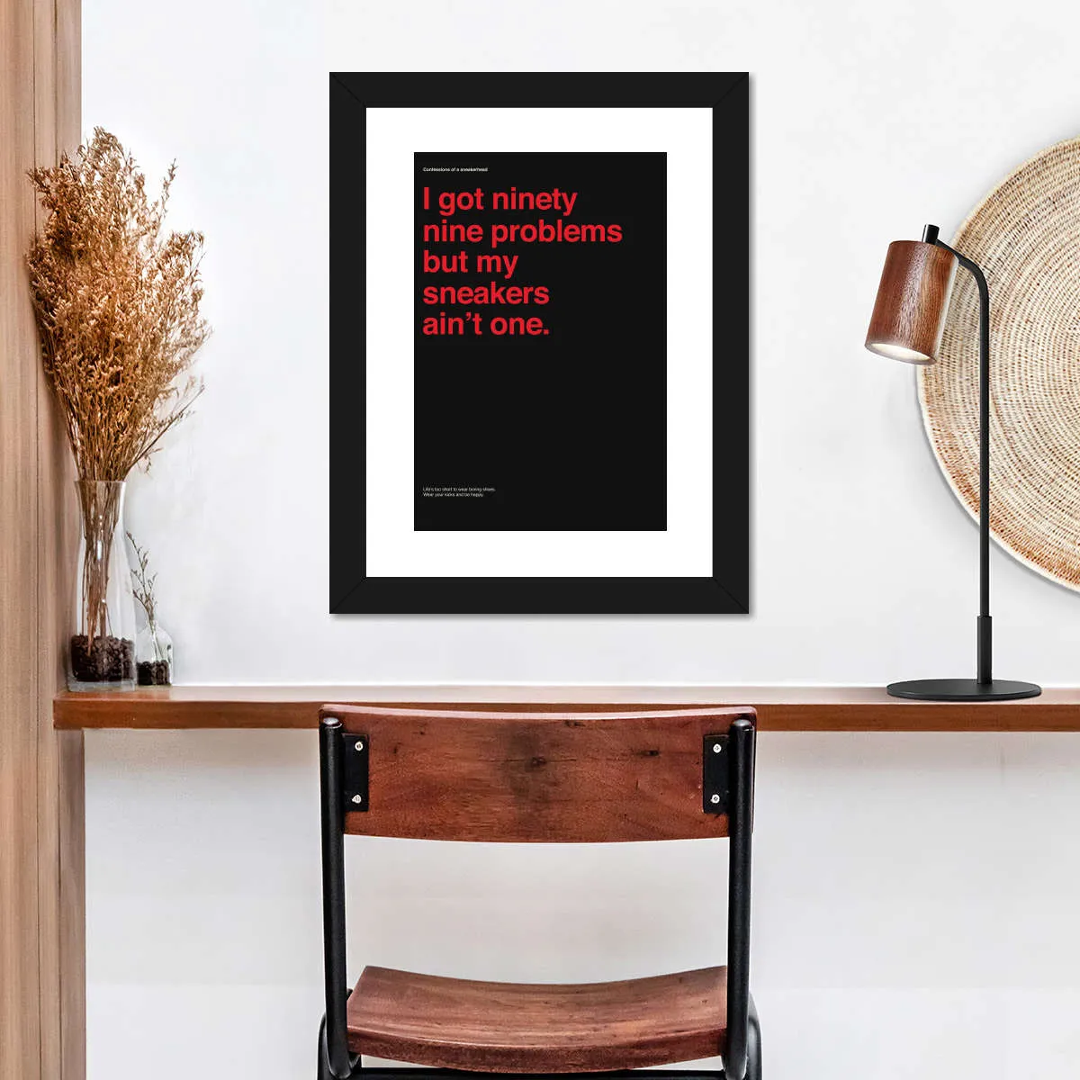 99 Problems But Sneakers Ain't One II Wall Art