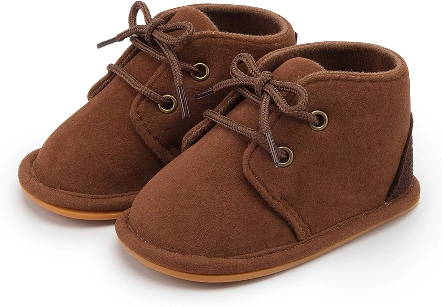 Baby Boys Girls Booties Fleece Anti-Slip Soft Sole Boots Toddler First Walker Warm Shoes