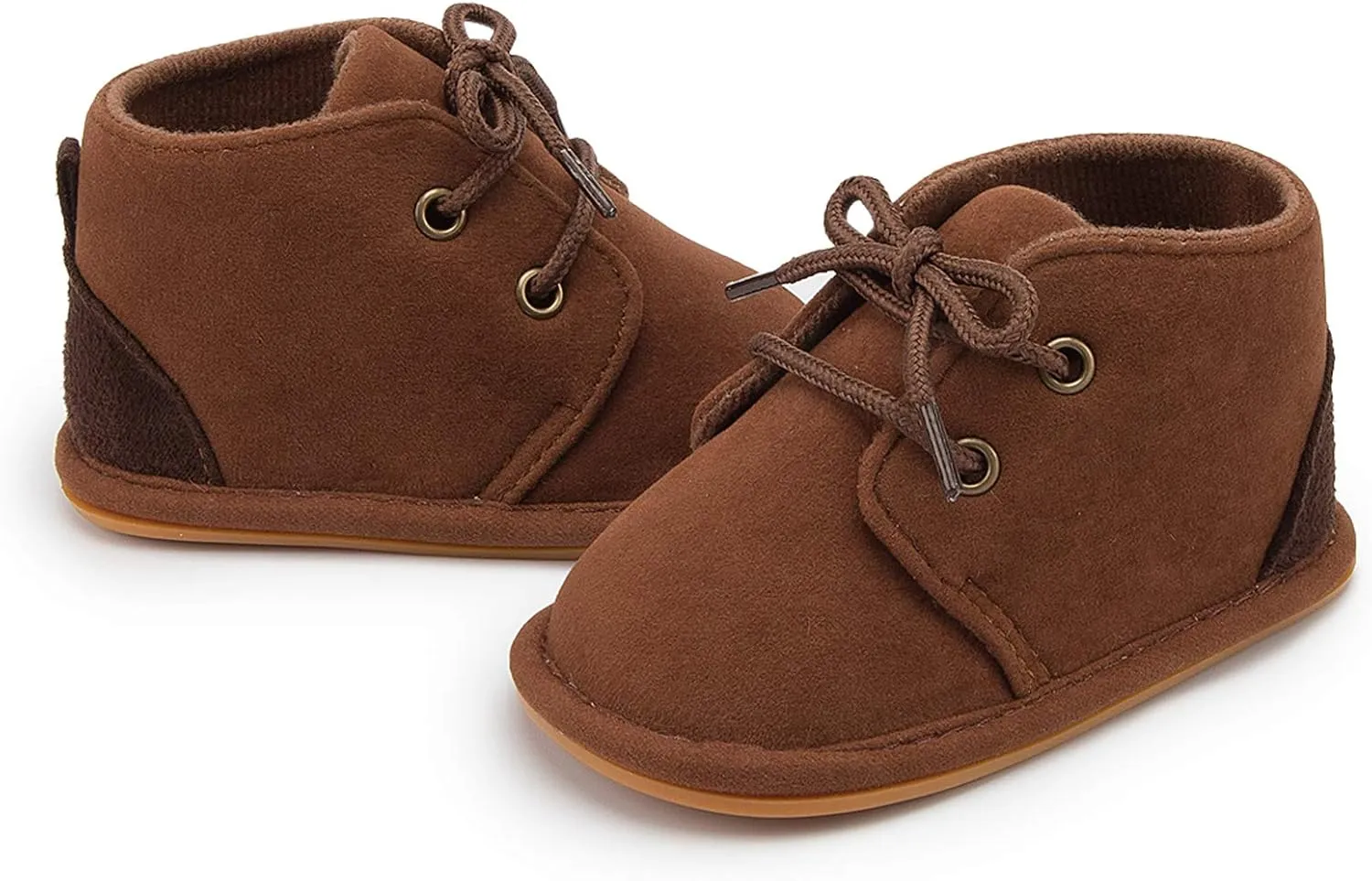 Baby Boys Girls Booties Fleece Anti-Slip Soft Sole Boots Toddler First Walker Warm Shoes