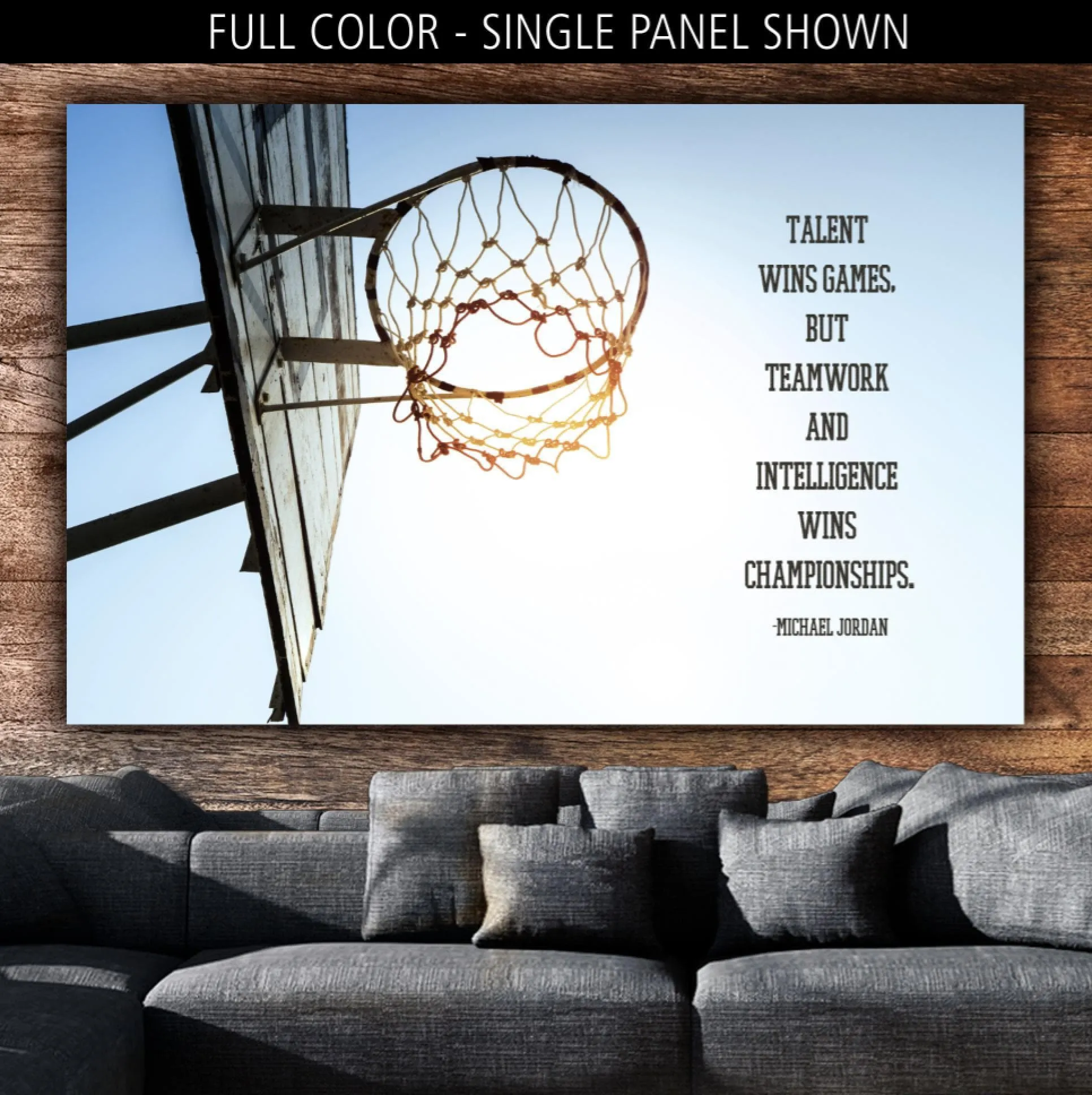 Basketball Hoops Canvas Wall Art