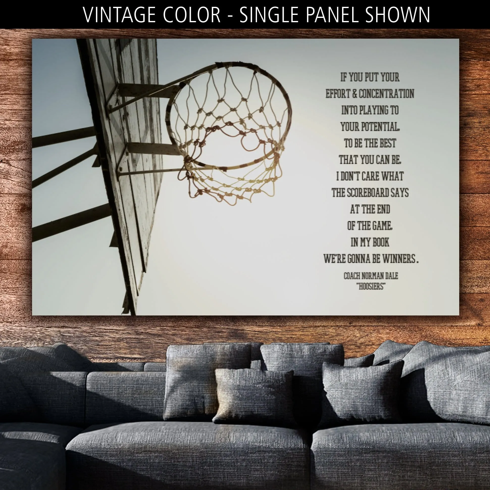 Basketball Hoops Canvas Wall Art