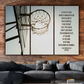 Basketball Hoops Canvas Wall Art