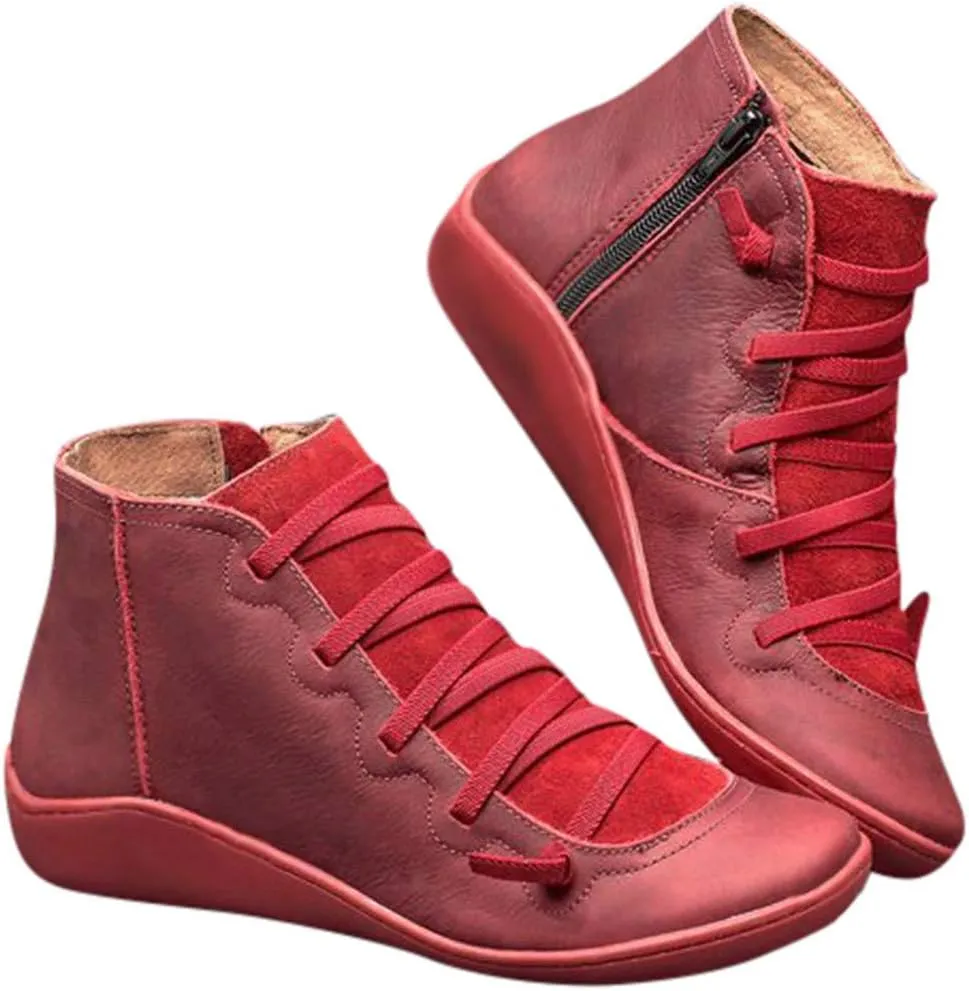 Boots for Women Western Classic Round Toe Zipper Low Heel Cowboy Boots for Women Ladies Shoes Wide Calf Cowboy Boots Women