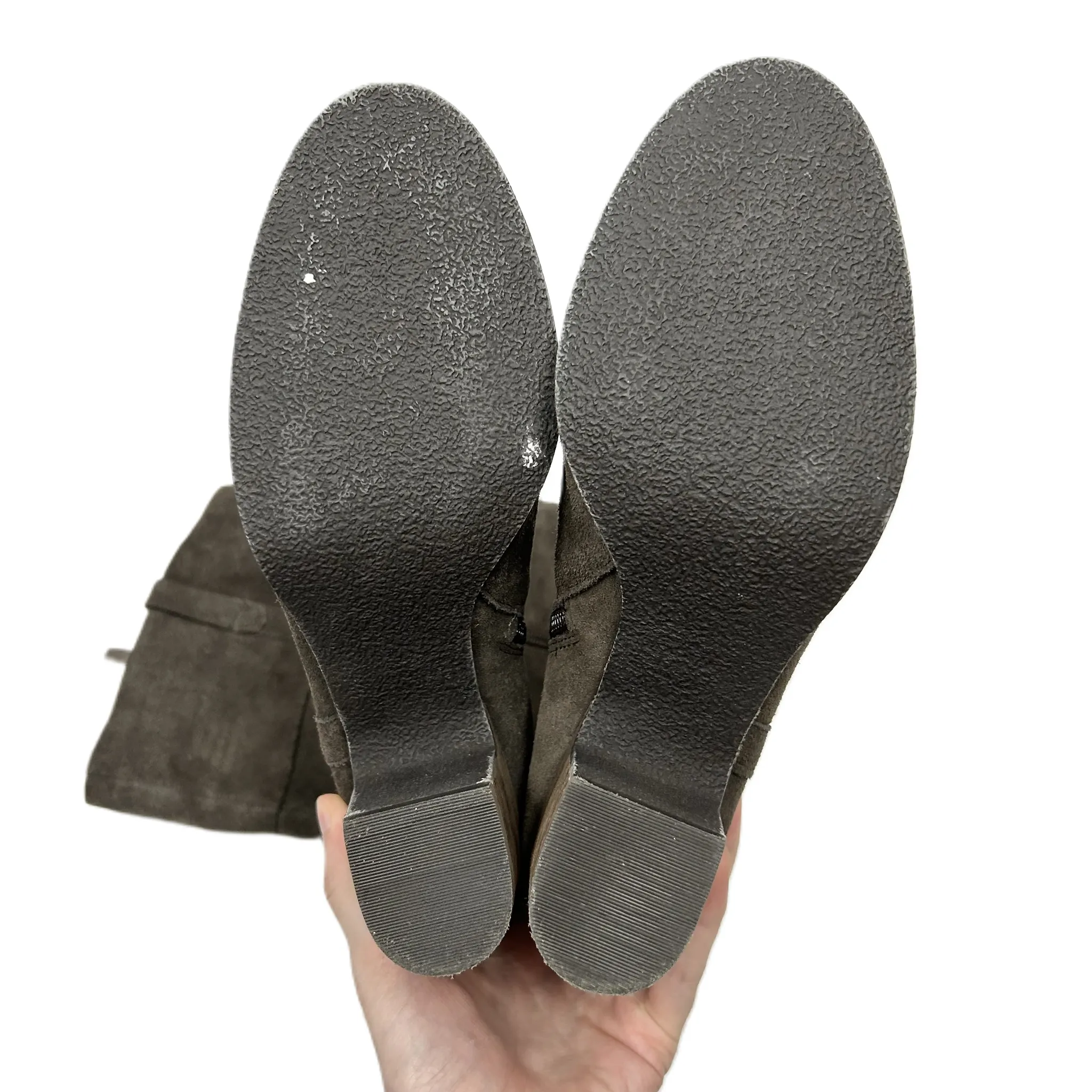 Boots Knee Heels By Terosi In Taupe, Size: 7.5