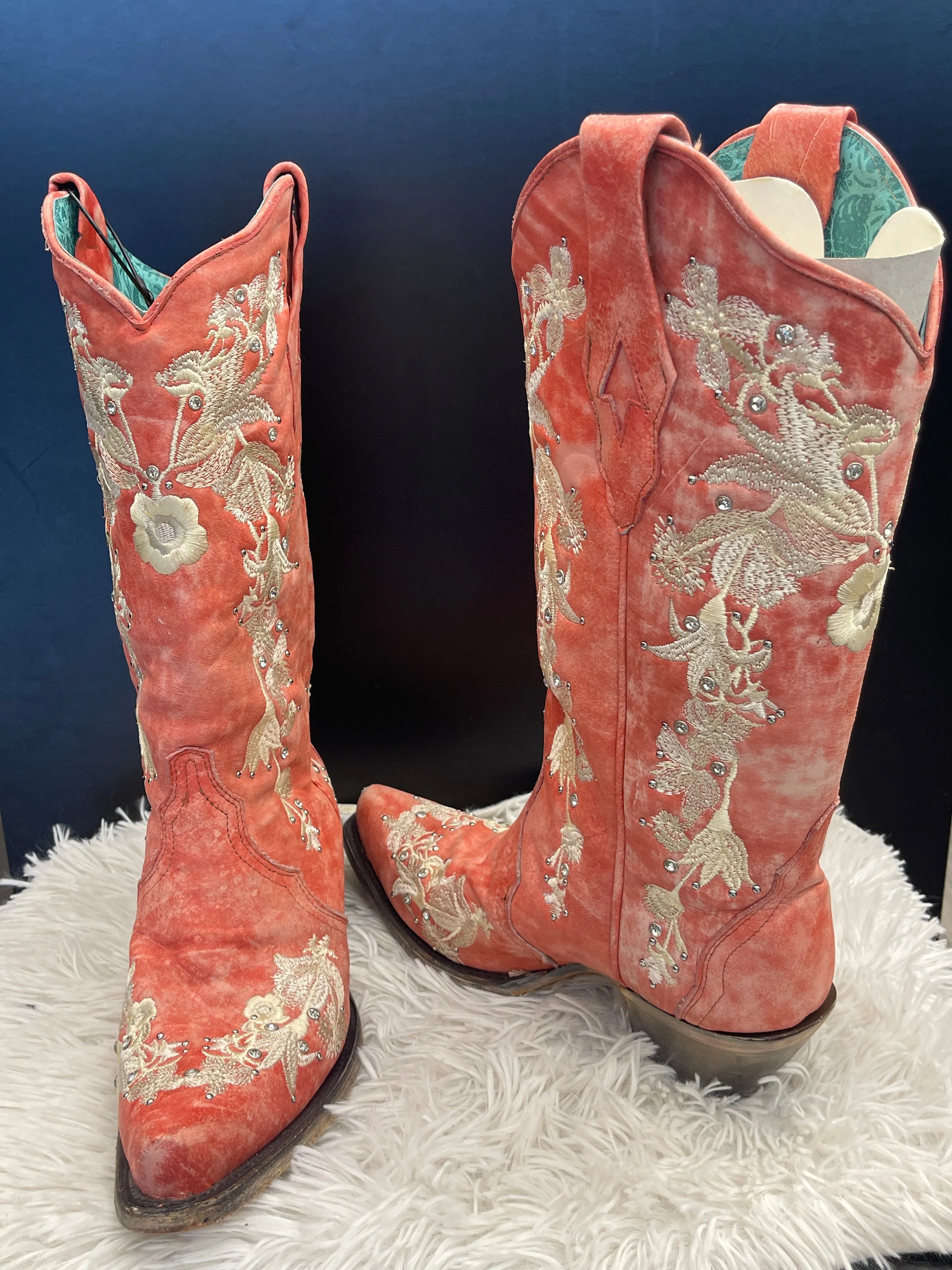 Boots Western By Clothes Mentor In Pink, Size: 10