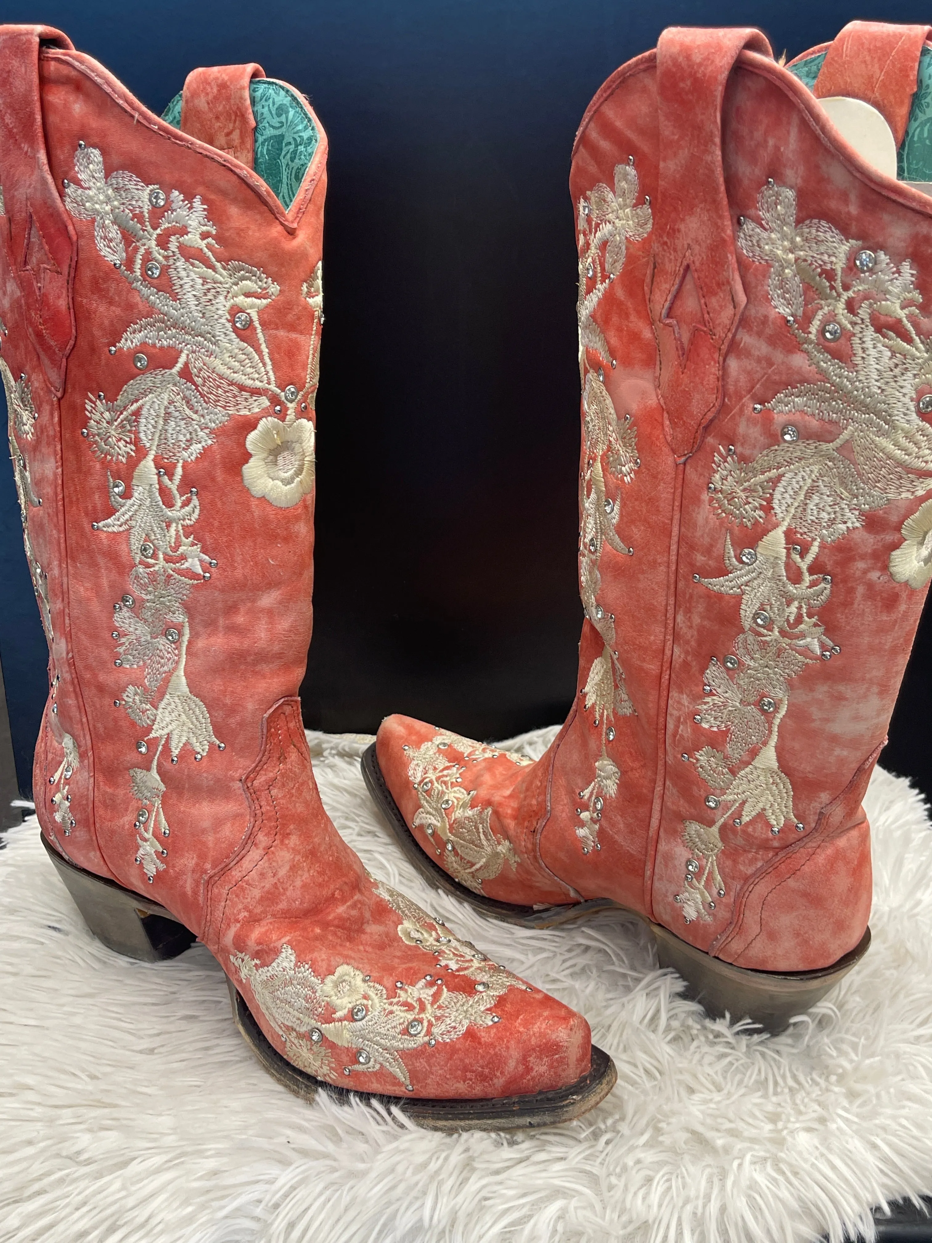 Boots Western By Clothes Mentor In Pink, Size: 10