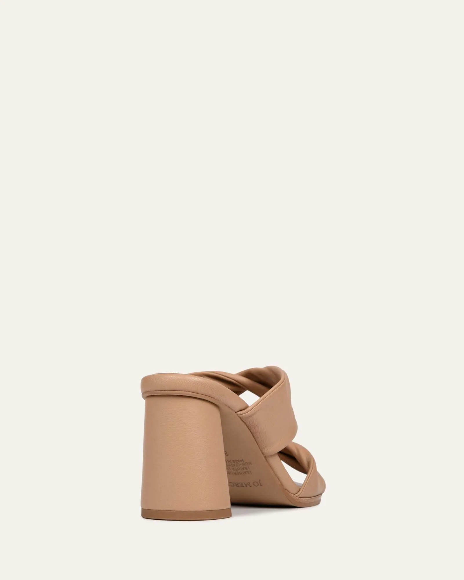 CAYLIE HIGH HEEL SANDALS BEIGE LEATHER