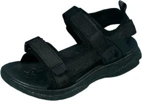 Children's Boys Summer Sports Sandals Hiking Beach Outdoor Open Toe Sports Sandals Boy Sandals (Black #1, 3 Big Kids)