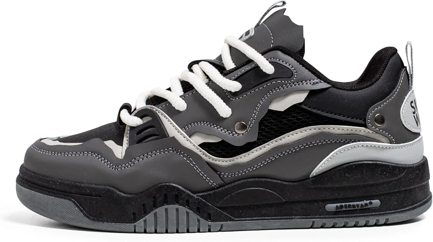 Comfortable and Fashionable Thick-Soled Shoes, Breathable Casual Sports Skateboard Shoes,Four-Season Men's lace-up Sports Shoes，Men's Footwear