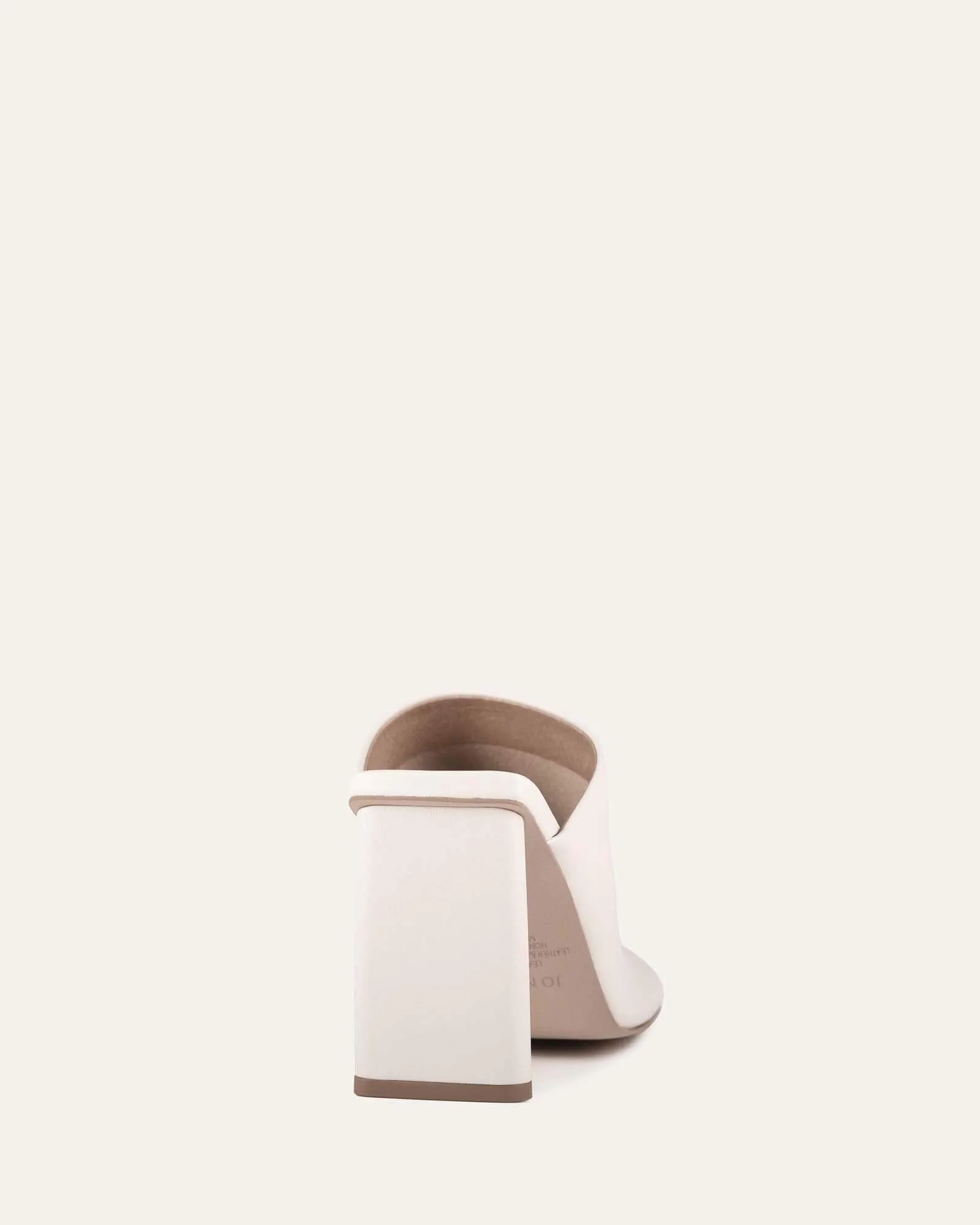 DANIELLE HIGH HEEL SANDALS OFF WHITE LEATHER