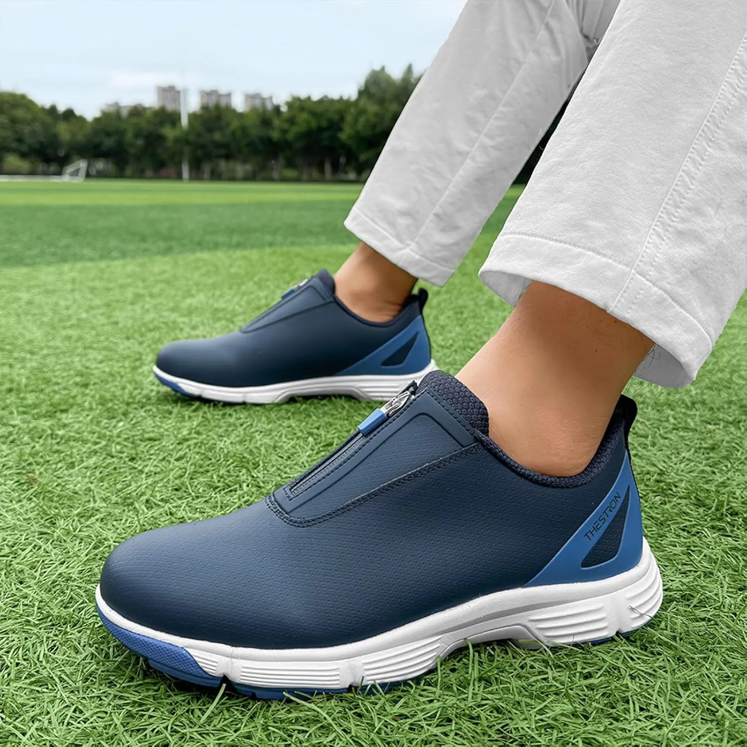 Golf Shoes Mens Waterproof Outdoor Anti Slip Golf Sneakers Lightweight Breathable