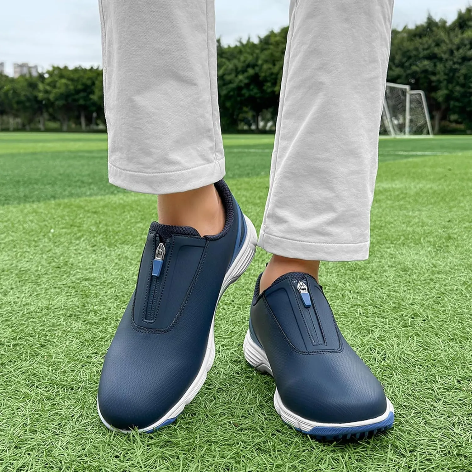 Golf Shoes Mens Waterproof Outdoor Anti Slip Golf Sneakers Lightweight Breathable