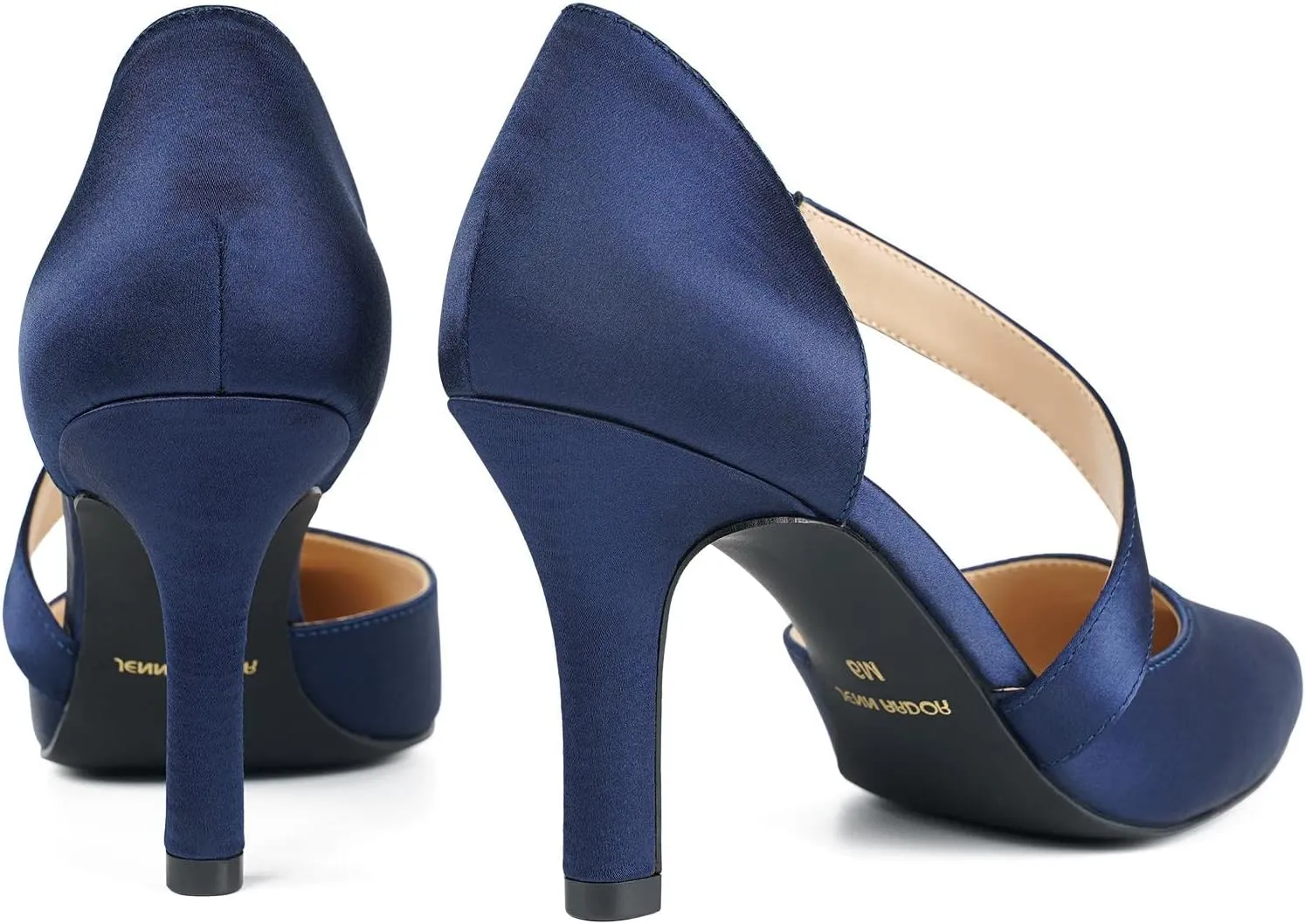 JENN ARDOR Women's High Heels Closed Pointed Toe Heels 3 inch Stilettos Heels Pumps