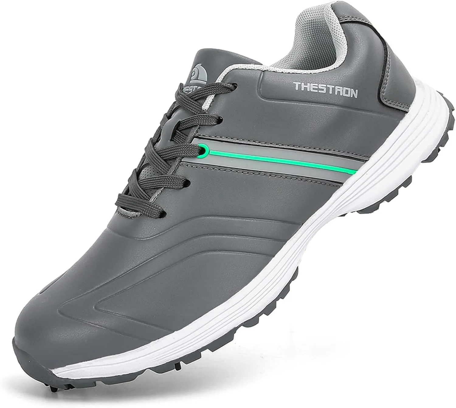 JiuQing Golf Shoes Men Waterproof Spikes Professional Golfing Trainers Anti Slip Comfortable