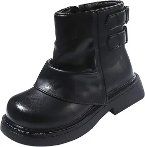 Kids Girls Boys Short Ankle Boots Little Kid aterproof Outdoor Booties Leather Cozy Lightweight Sport Shoes