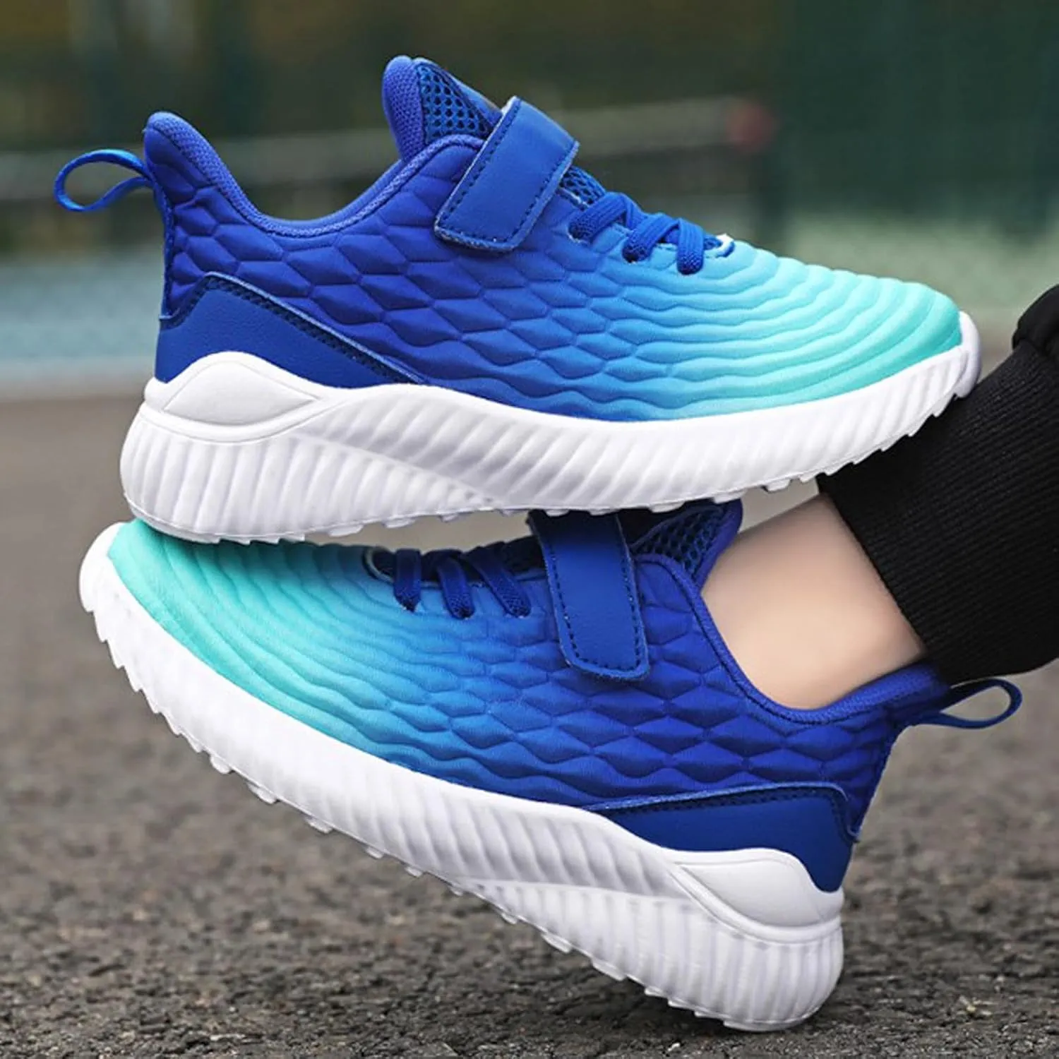 Kids Shoes Boys Girls Fashion Sneakers Breathable Lightweight Anti-Slip Athletic Footwear