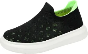 Kids Sneakers Boys Mesh Lightweight Breathable Fashion Casual Shoes Slip On Outdoor Sports Shoes Running Sports Sneakers