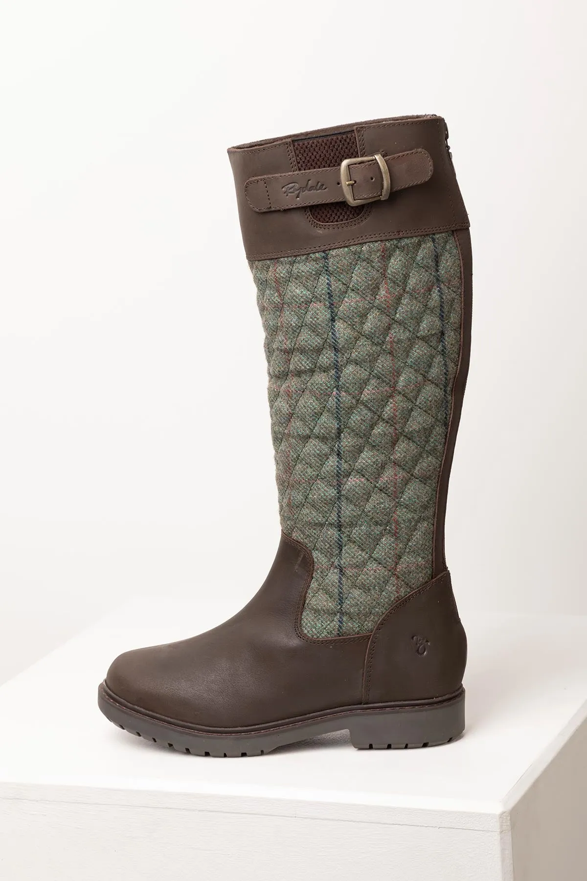 Womens Middleham Quilted Tweed Ankle Boots - Stylish & Durable