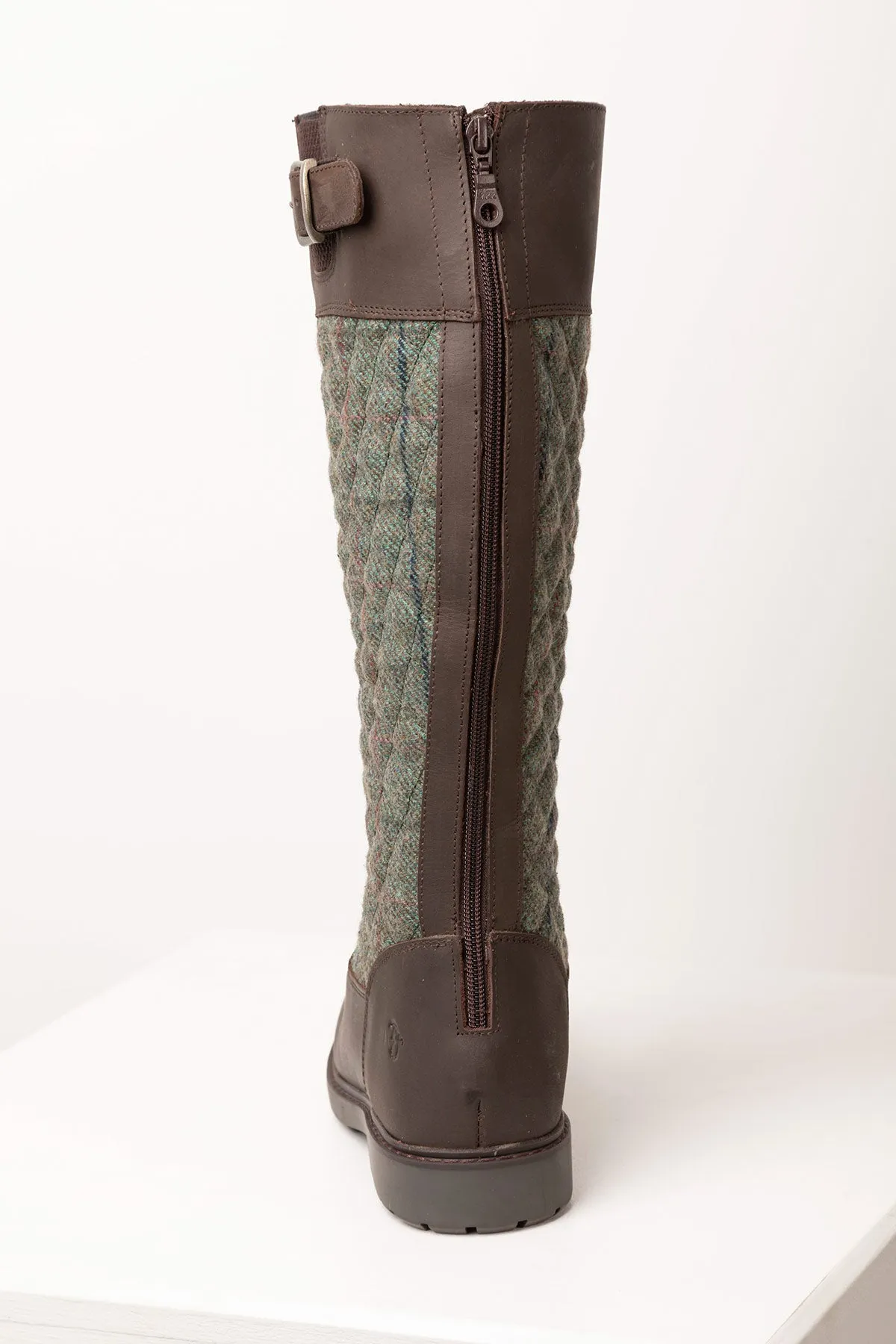 Womens Middleham Quilted Tweed Ankle Boots - Stylish & Durable