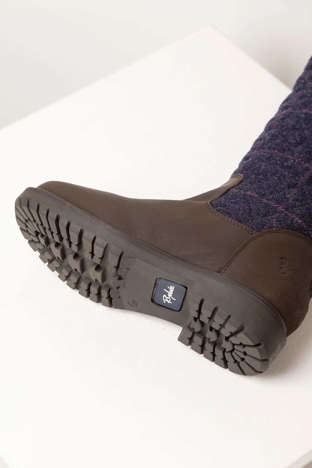 Womens Middleham Quilted Tweed Ankle Boots - Stylish & Durable