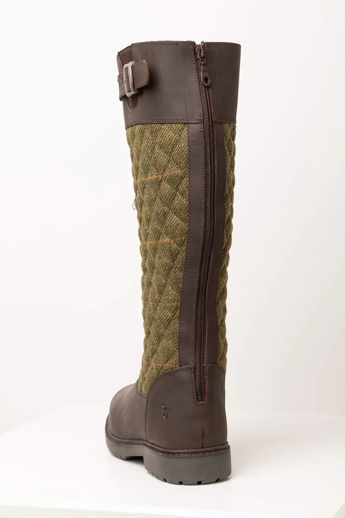 Womens Middleham Quilted Tweed Ankle Boots - Stylish & Durable