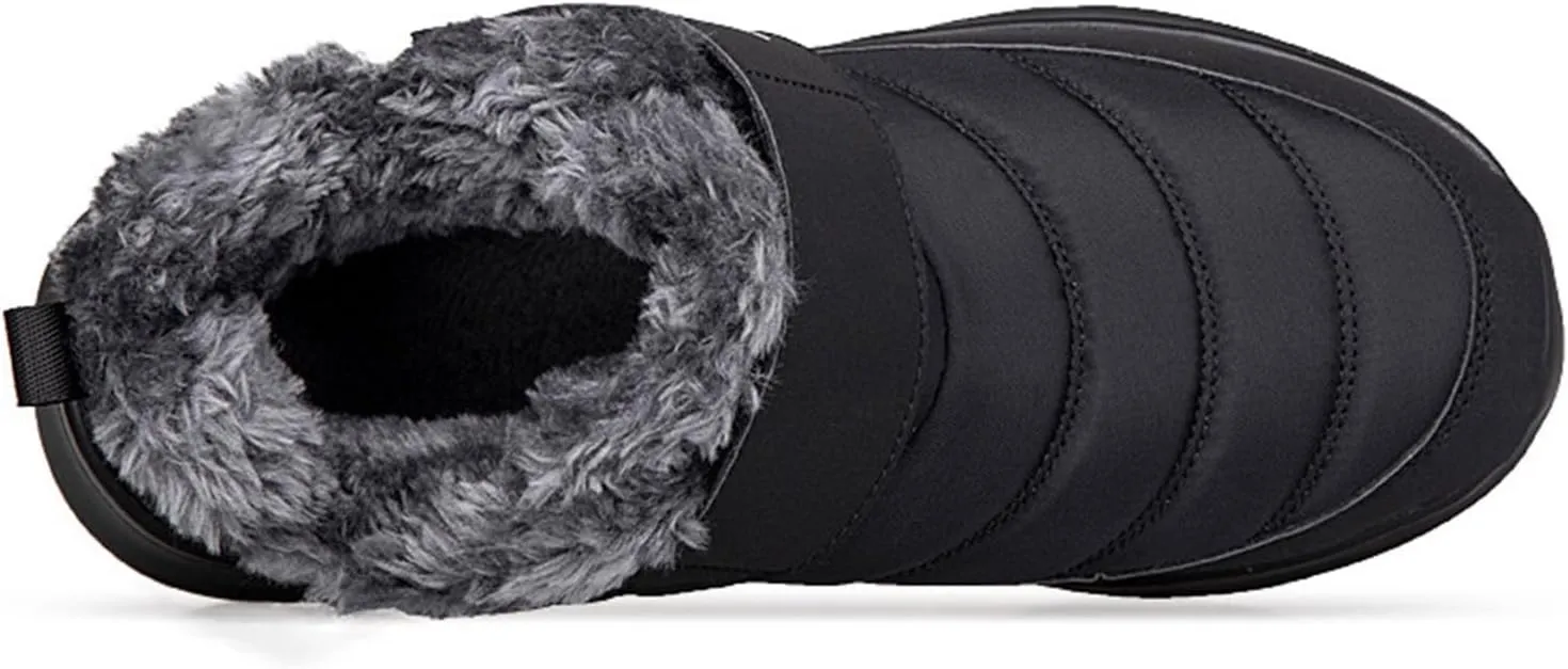 Men's and Women's Waterproof Cotton Boots Suitable for Winter Thickened for Warmth Lightweight and Comfortable