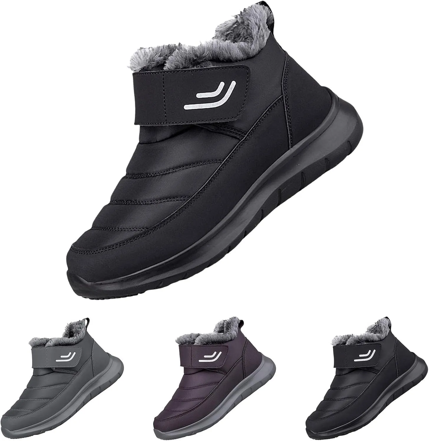 Men's and Women's Waterproof Cotton Boots Suitable for Winter Thickened for Warmth Lightweight and Comfortable