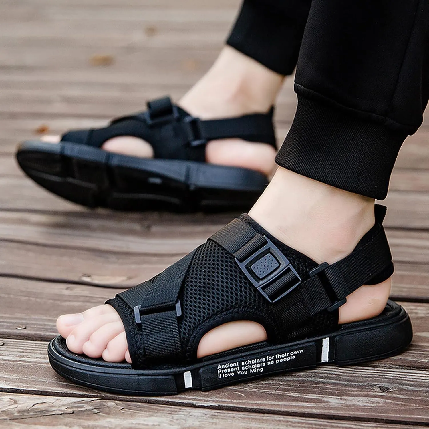 Mens Beach Sandals Sandal Men Mens Sandals Non Slip for Indoor and Outdoor Outdoor Casual Hiking Sandal