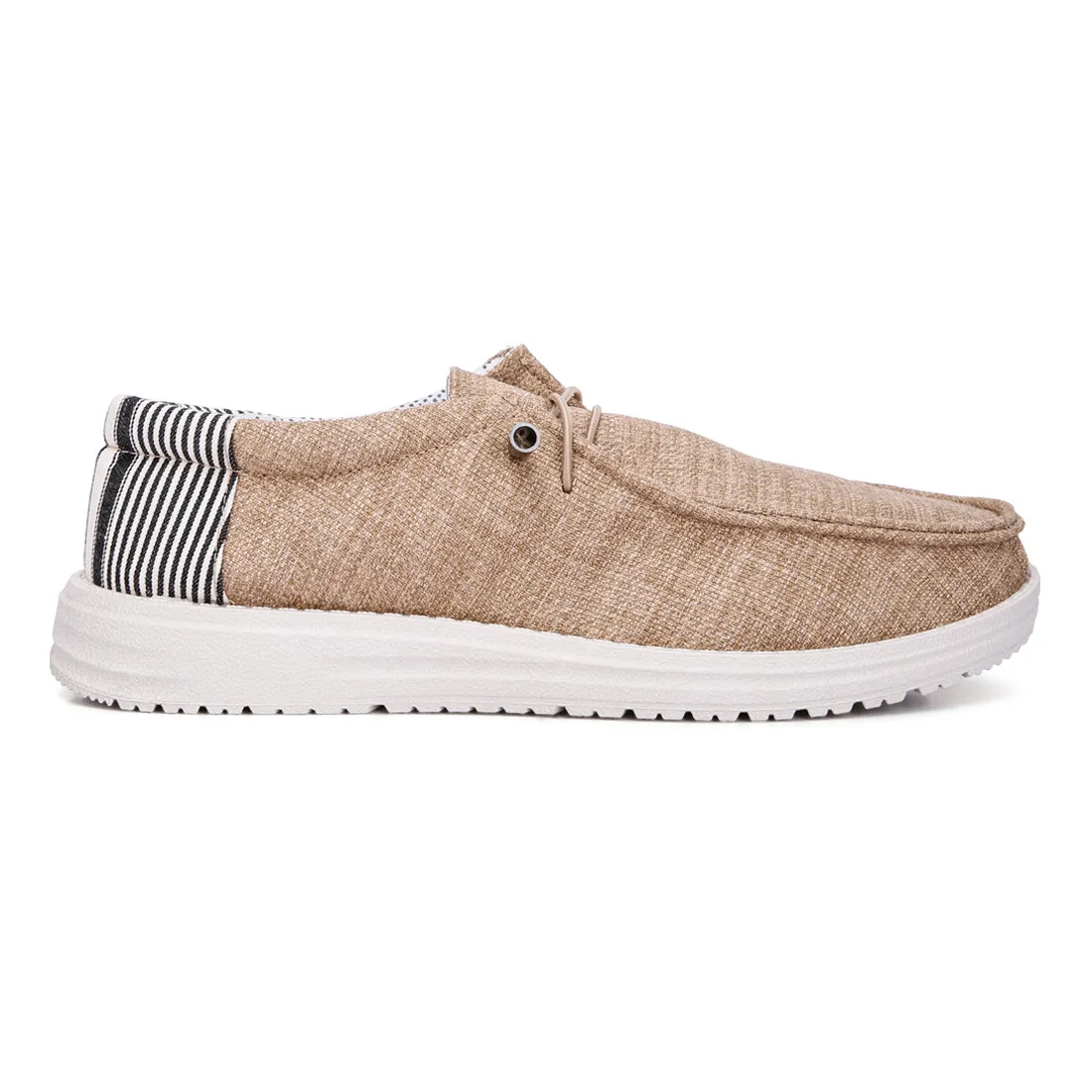 Men's Drawstring Lace Flatform Heel Shoes