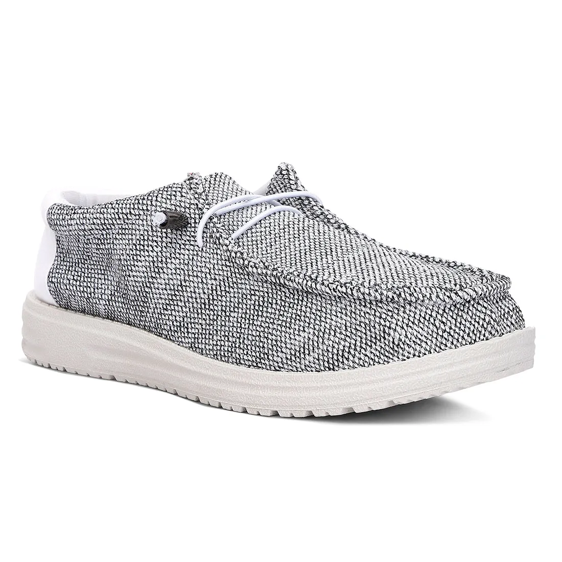 Men's Drawstring Lace Flatform Heel Shoes