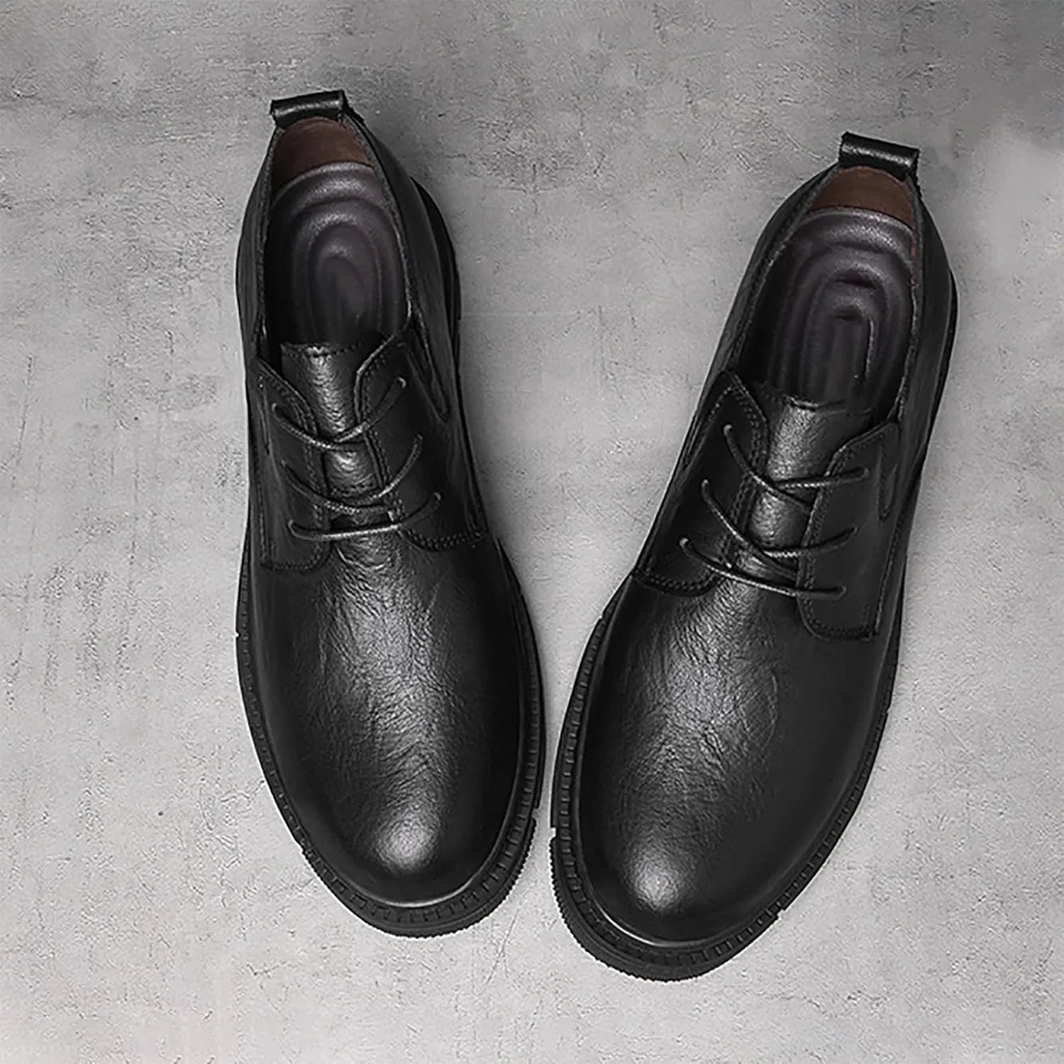 Men's Leather Work & Dress Fit Shoes Comfortable & Fashionable Oxford Casual Business Shoes, Perfect for Offices Events & Casual Outings