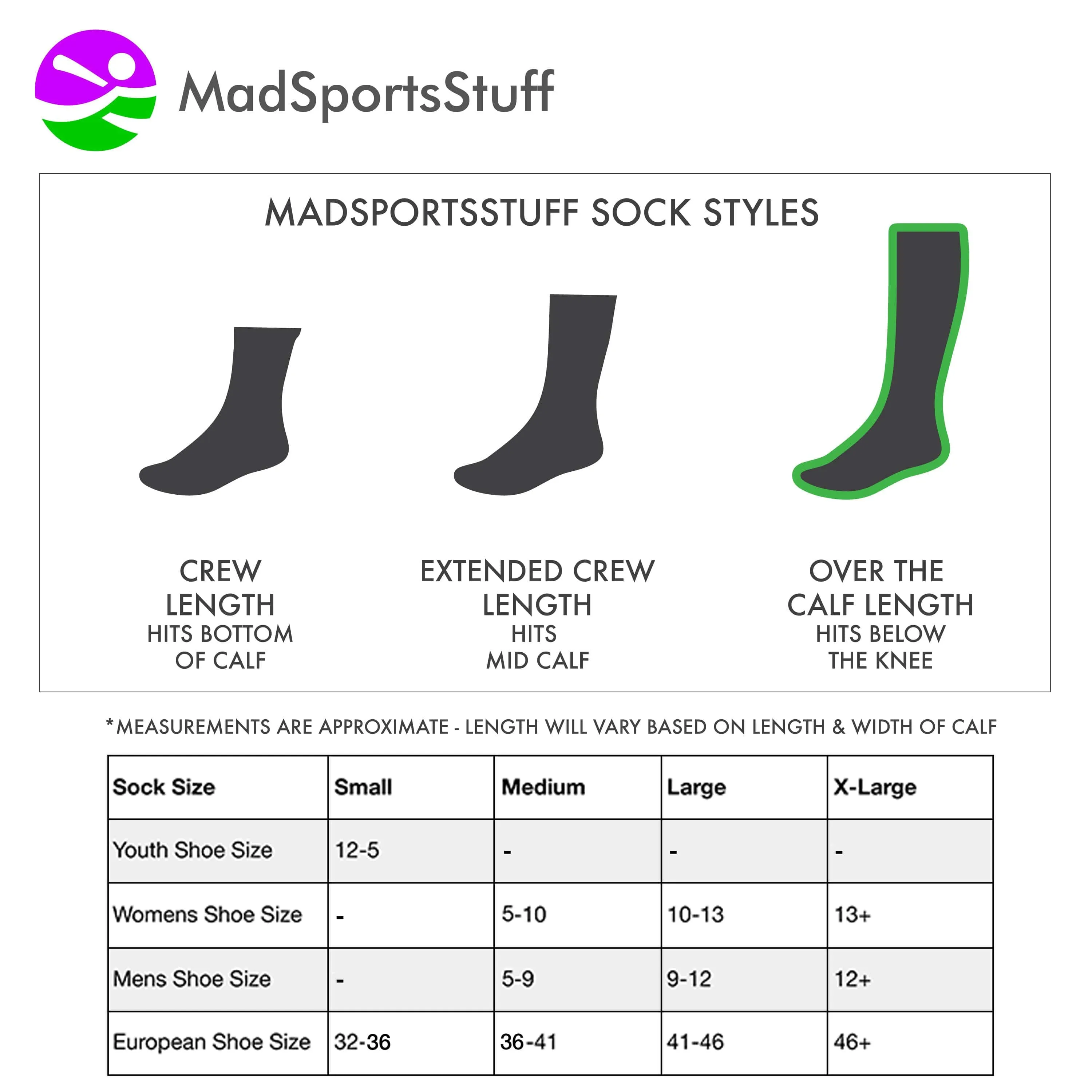 Neon Mermaid Athletic Over the Calf Socks
