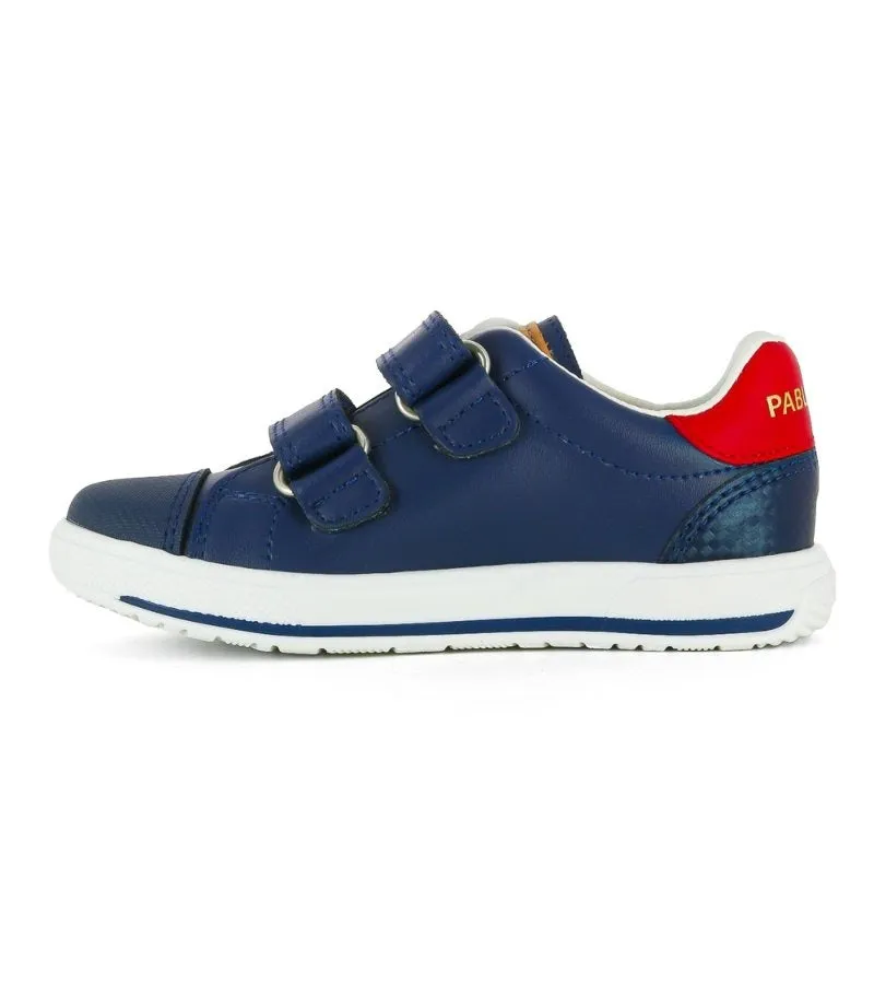Pablosky Torello 292526 - Boys High-Quality Navy Blue Leather Shoe