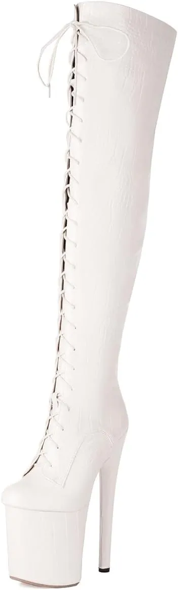 Roimaash Fashion Platform Overknee Boots High Heels