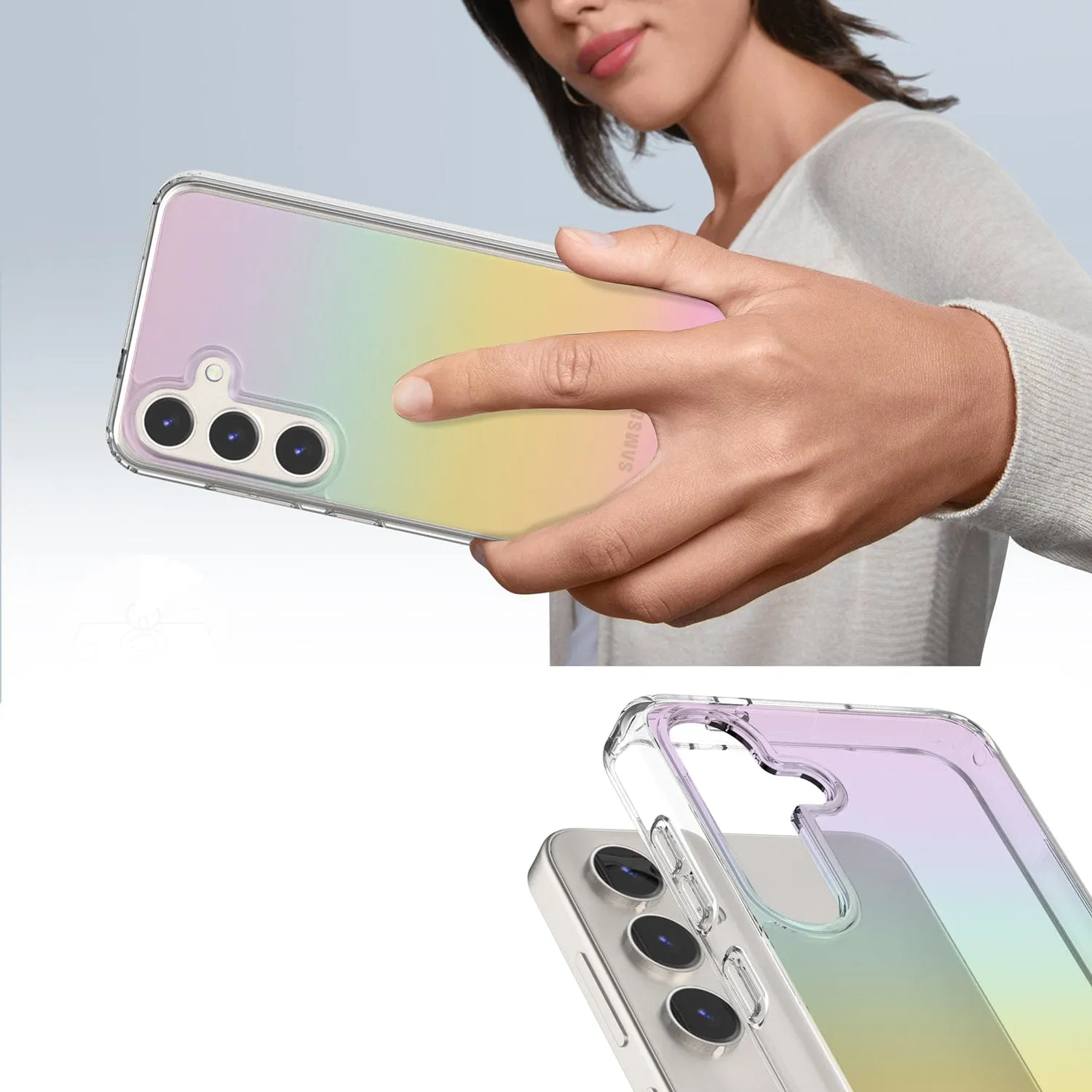 Venture Series Clear Case with Screen Protector - Samsung Galaxy S24 