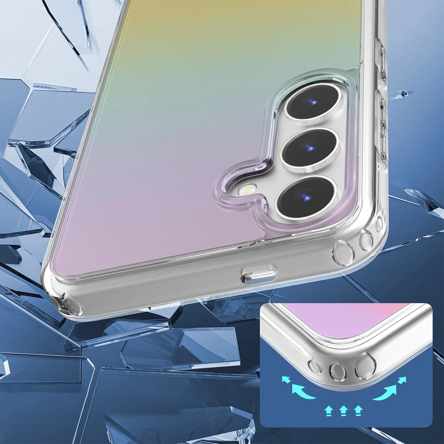 Venture Series Clear Case with Screen Protector - Samsung Galaxy S24 