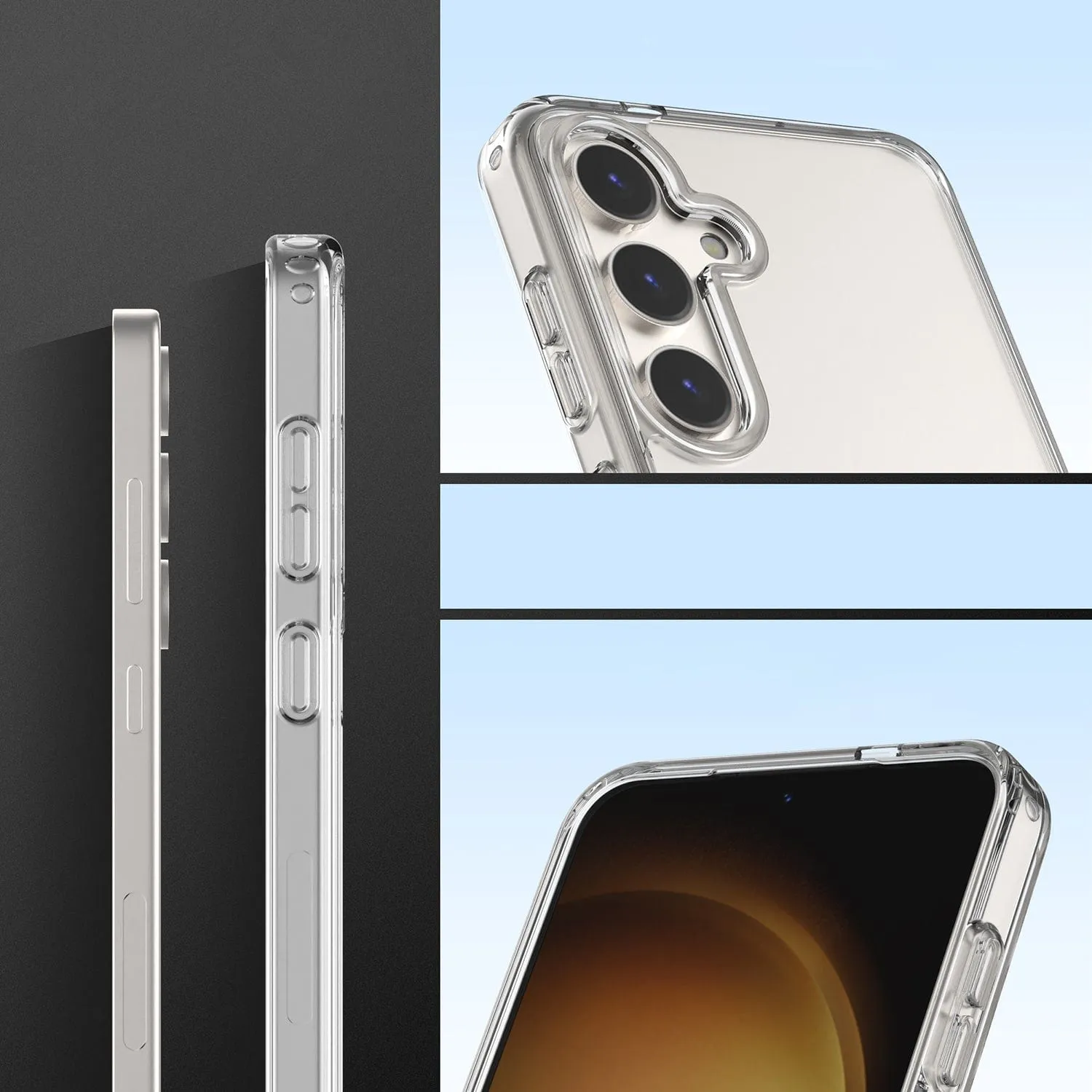 Venture Series Clear Case with Screen Protector - Samsung Galaxy S24 