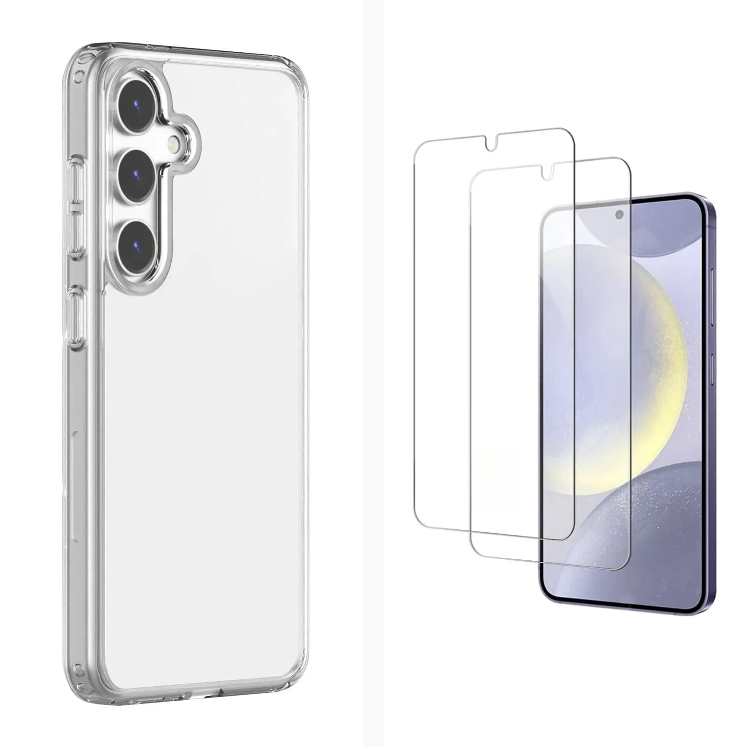 Venture Series Clear Case with Screen Protector - Samsung Galaxy S24 