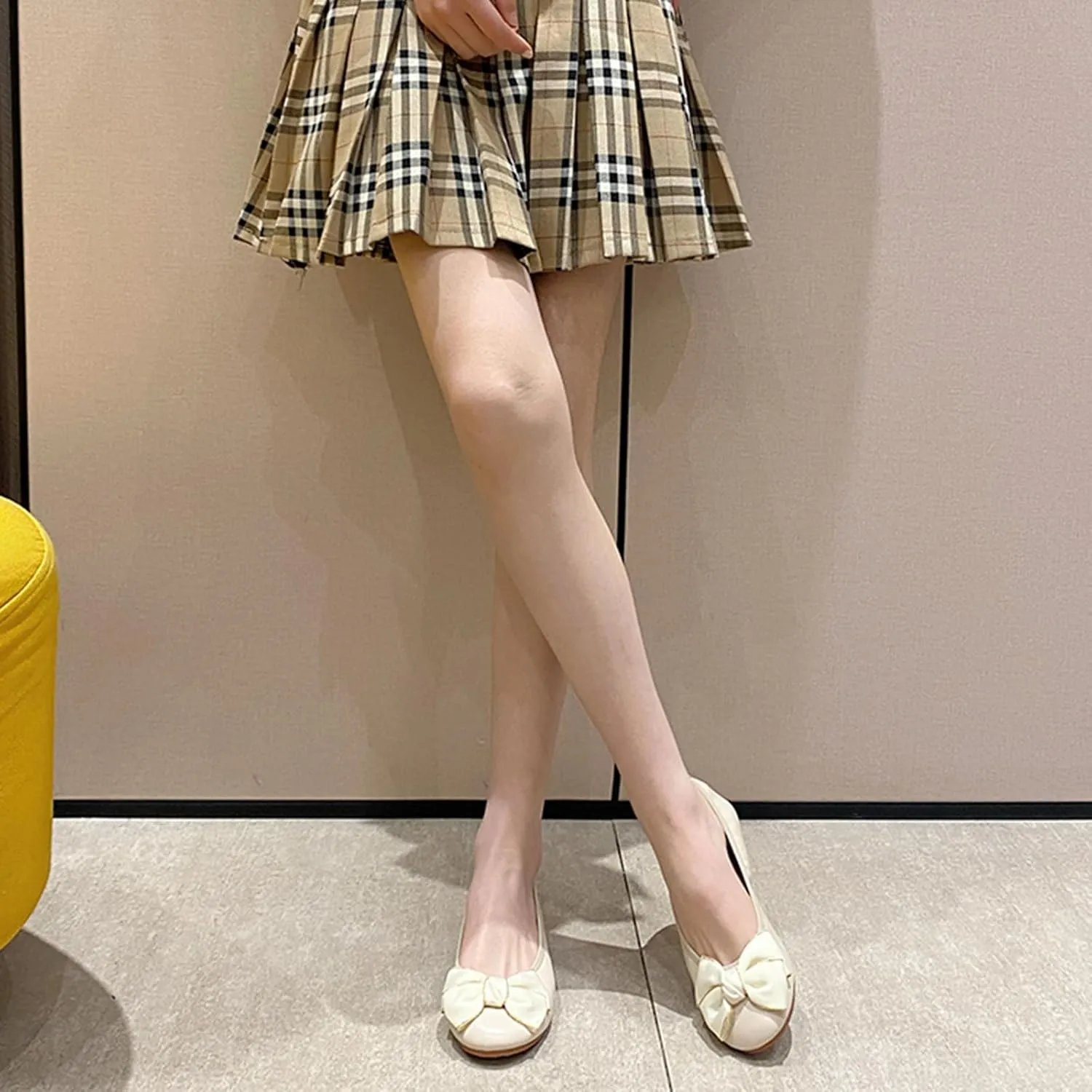 Women's Casual Round Toe Bow Knot Ballet Comfort Soft Slip On Casual Flats Shoes