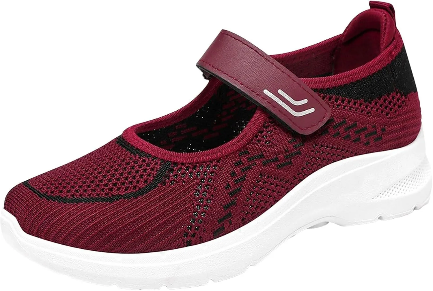 Womens Lightweight Walking Shoes Mesh Breathable Slip On Mary Jane Sneaker Casual Soft Casual Toddler Shoes