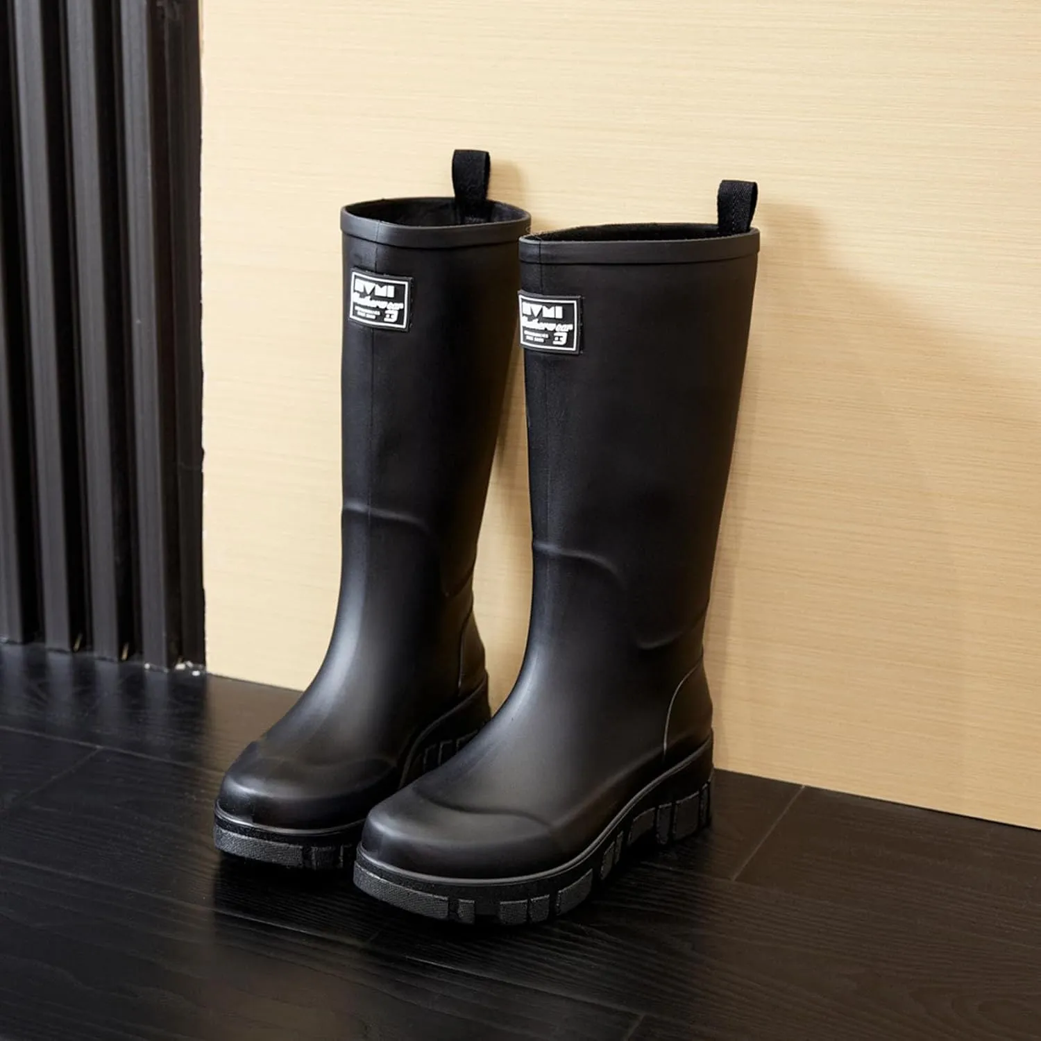 Womens Rain Boots Womens Rubber Boots for Boating Fishing Gardening Farming Slip on Outdoor Rain Shoes