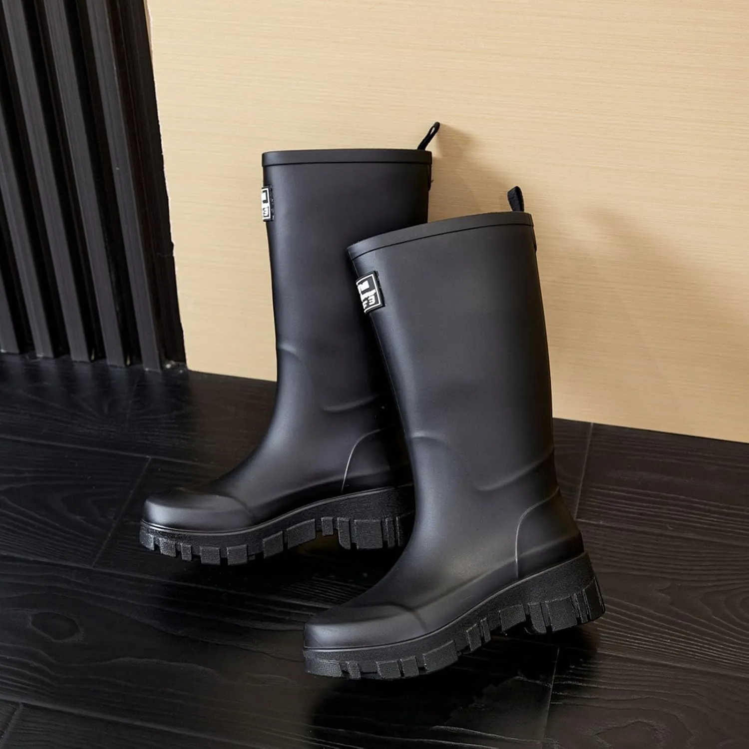 Womens Rain Boots Womens Rubber Boots for Boating Fishing Gardening Farming Slip on Outdoor Rain Shoes