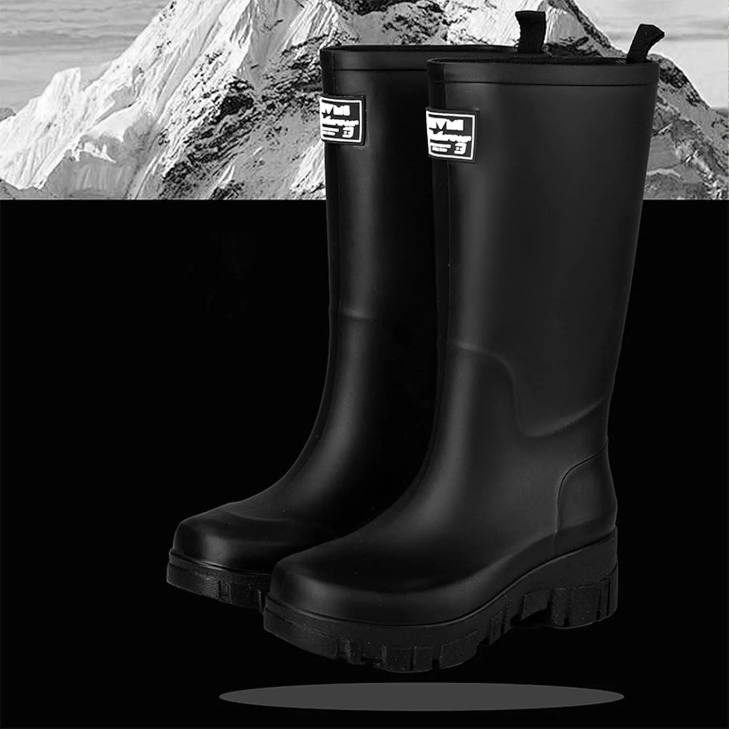 Womens Rain Boots Womens Rubber Boots for Boating Fishing Gardening Farming Slip on Outdoor Rain Shoes