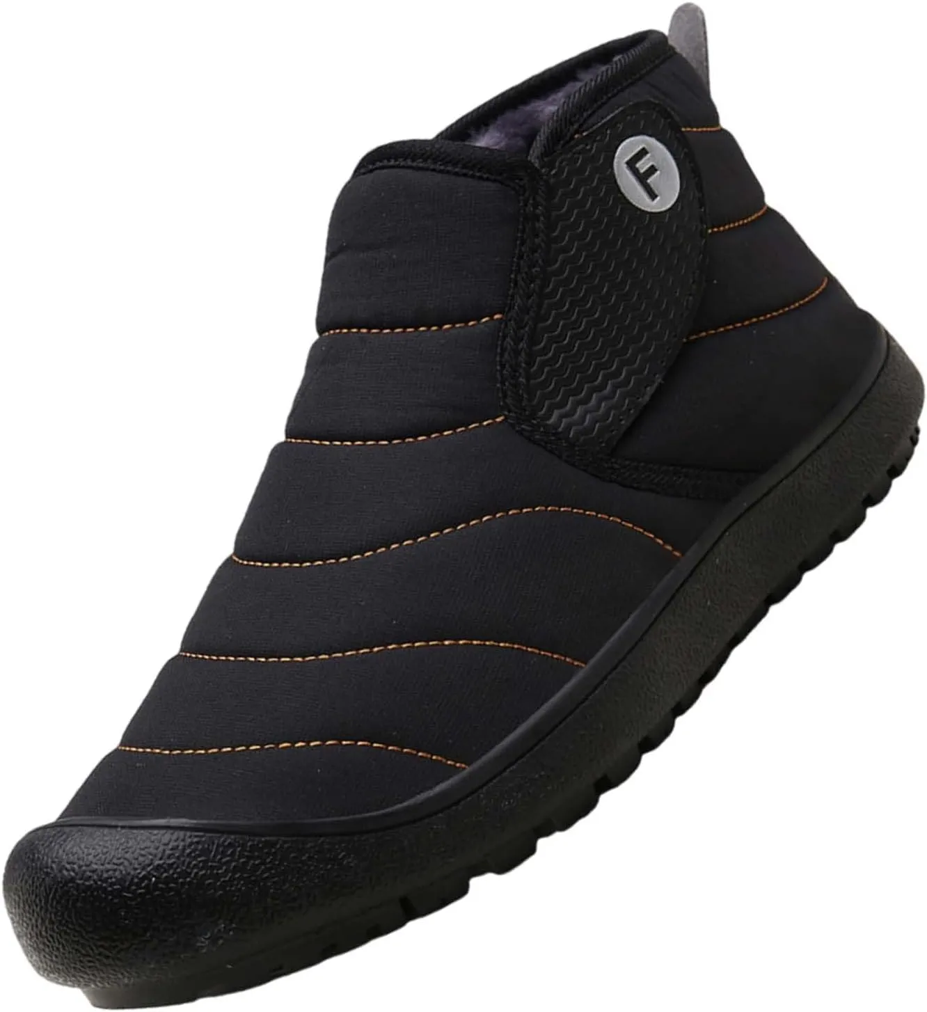 Womens Winter Warm Slip On Platform Snow Boots for Women Non-Slip Ankle Booties