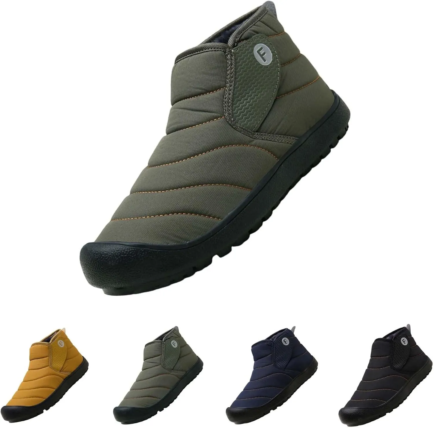 Womens Winter Warm Slip On Platform Snow Boots for Women Non-Slip Ankle Booties