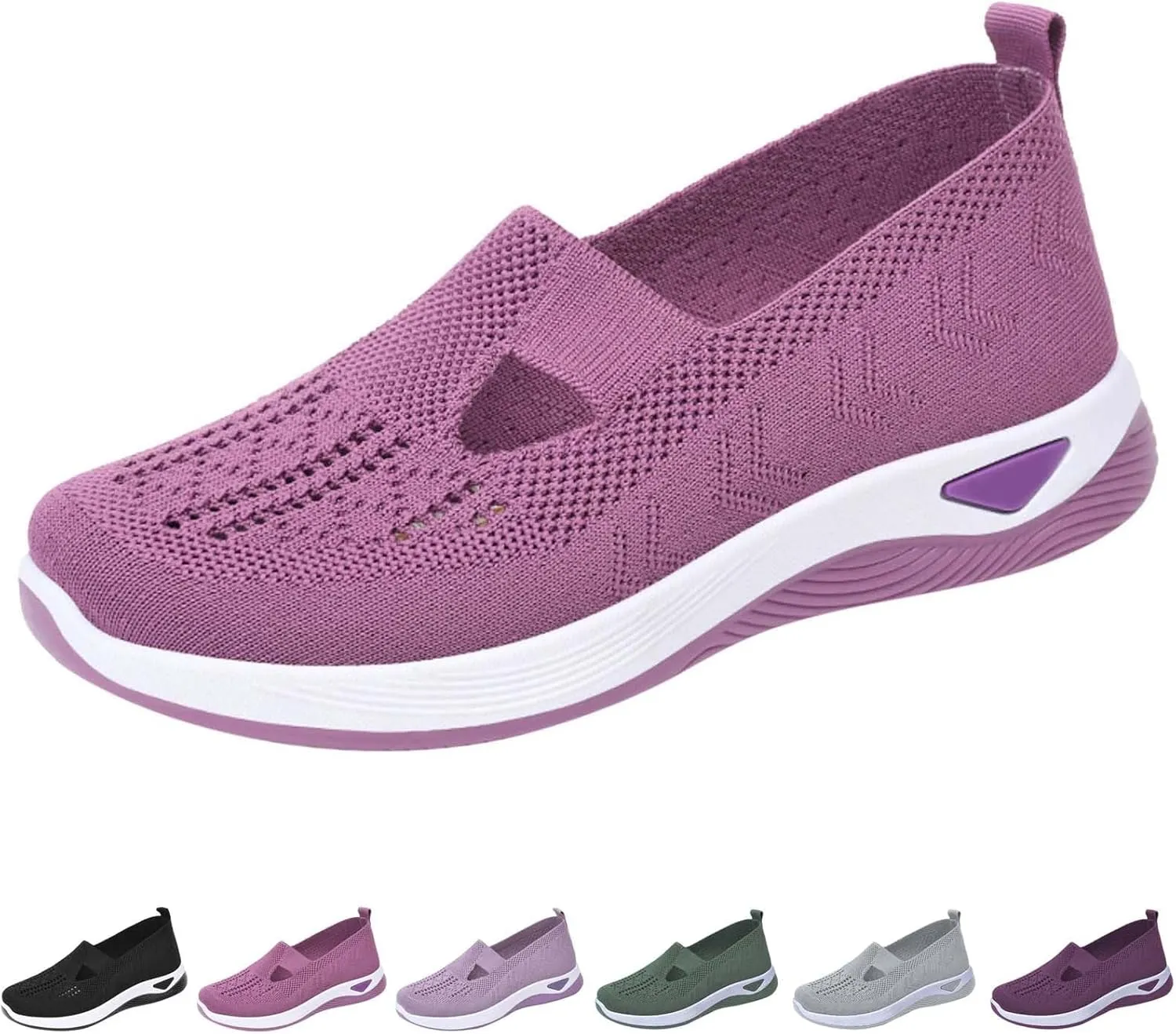 Women's Woven Orthopedic Breathable Soft Shoes Womens Tennis Shoes Casual Women Shoes Casual White Platform Sneakers White Tennis Shoe Cross Trainer Shoe